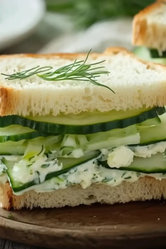 Cucumber Sandwiches with Cream Cheese Recipe