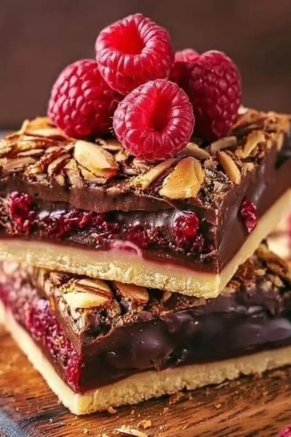 Dark Chocolate Raspberry Pie Bars