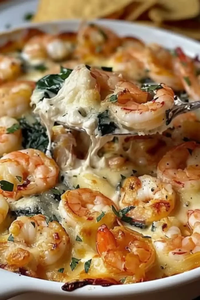 Shrimp Scampi Pasta Bake